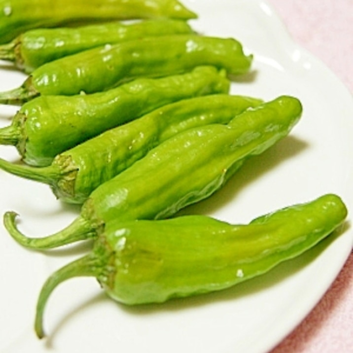 ししとうの塩焼き (トースター使用)